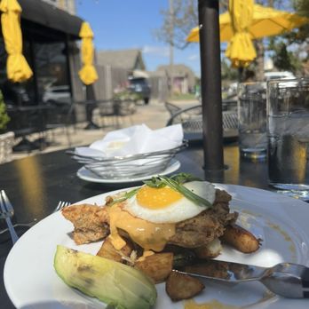 Cheever's Cafe - Cowgirl Benedict - fun twist on a comfort style dish turned into brunch. - New American Near Me - Oklahoma City, Oklahoma