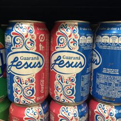 Supermercado Pão de Açúcar - Jesus juice--actually it's a brand of Brazilian soda.