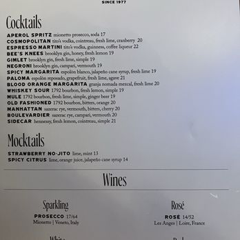 Mudville - Drink menu - American Near Me - New York, New York Mudville - Drink menu - American Near Me - New York, New York