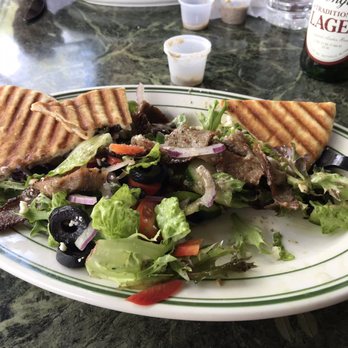Sam's Gyro - Nice Greek Salad with a choice of lamb, beef, or chicken. - Middle Eastern Near Me - West Hartford, Connecticut Sam's Gyro - Nice Greek Salad with a choice of lamb, beef, or chicken. - Middle Eastern Near Me - West Hartford, Connecticut