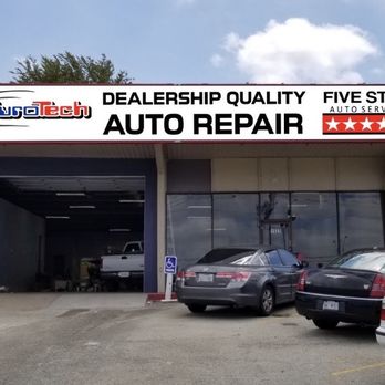 AutoTech - Car park and mechanics bay - Auto Repair Near Me - Irving, Texas
