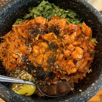 Bonchon Durbin Park - Bibimbap with spicy chicken - Korean Near Me - St John's, Florida Bonchon Durbin Park - Bibimbap with spicy chicken - Korean Near Me - St John's, Florida