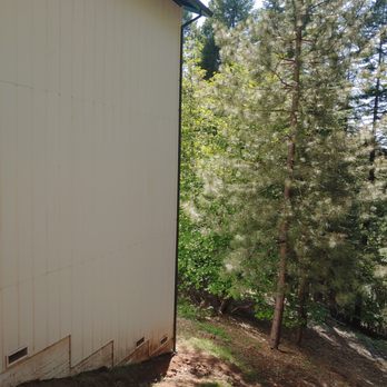Nor Cal Gutter Solutions - 3 stories high at rear of home due to steep slope. - Gutter Services Near Me