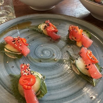 MOHI Farm - Ahi Tuna appetizer - New American Near Me - Morgan Hill, California