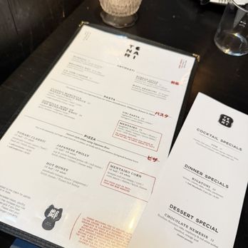 Tonari - Menu - Japanese Near Me - Washington, DC, District of Columbia