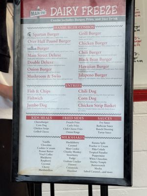 Menu photo 2 Main St Dairy Freeze Sumner, WA Menu photo 2 Main St Dairy Freeze Sumner, WA
