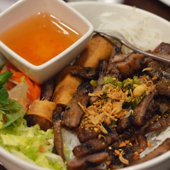 Pho Sure - Vermicelli with grilled pork and spring roll. - Vietnamese Near Me - Worcester , Massachusetts
