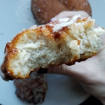 Revolution Doughnuts - Apple fritter (vegan)!! Inside so soft - outside crispy goodness. - Donuts Near Me - Decatur, Georgia