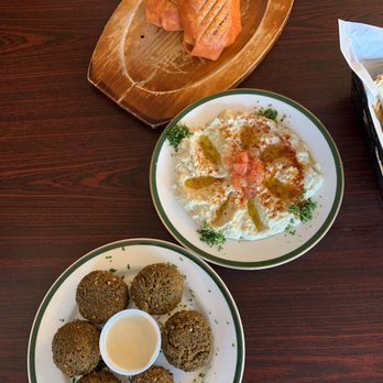Al-basha - Kurdish wrap, baba ganoosh, falafel - Hookah Bars Near Me - Charlotte, North Carolina
