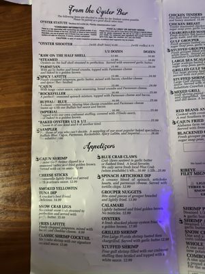 Menu photo 3 Peg Leg Pete's Pensacola Beach, FL Menu photo 3 Peg Leg Pete's Pensacola Beach, FL