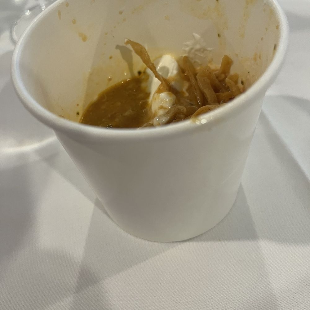 Chelsea Chowder House & Bar - Tortilla soup in a paper cup - Seafood Near Me - Long Beach, California Chelsea Chowder House & Bar - Tortilla soup in a paper cup - Seafood Near Me - Long Beach, California