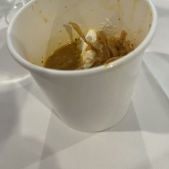 Chelsea Chowder House & Bar - Tortilla soup in a paper cup - Seafood Near Me - Long Beach, California