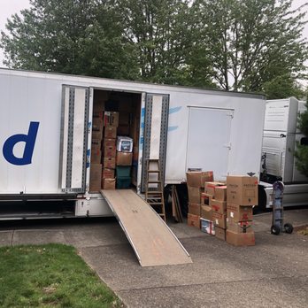 Chipman Relocation & Logistics - These are the boxes we packed ourselves. They said they are much smaller than if they pack for you - Movers Near Me - Portland, Oregon