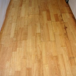 Our original floor with water damage Our original floor with water damage