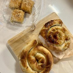 Istanbul Cafe & Bakery - Baklava, spinach-feta borek, potato borek