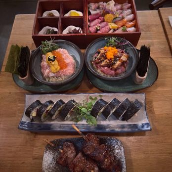 IZAKAYA OSEN - Toro Unagi Bowl  Premium Chirashi  Omakase Bowl  Beef Tongue  Futomaki  Matcha Cake W/ Matcha Ice Cream - Sushi Bars Near Me - Irvine, California
