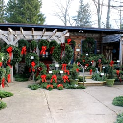 Stonewall Garden Center - Wreathes and trees at Christmas time