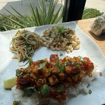 Pipeline Poke - Firecracker tuna plate, Hawaiian macaroni salad, crab salad - Poke Near Me - Wilmington, North Carolina