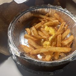 They told me they didn't have any more cheese and still charged me for it..