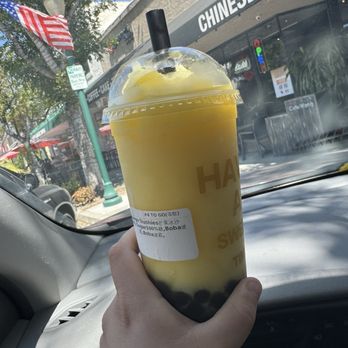 Sweet Time - Mango slush with boba - Bubble Tea Near Me - La Verne, California
