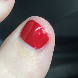 Blossoms Nails - Half painted and bubbly