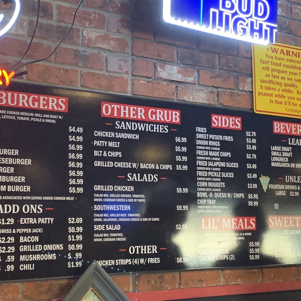 Grumps Burgers - Burgers Near Me - Cleburne, Texas Grumps Burgers - Burgers Near Me - Cleburne, Texas