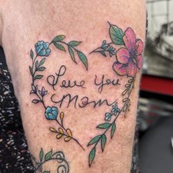 No Regrets Tattoo - My mom's writing.