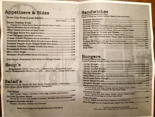 Menu photo 2 Suds Toluca, IL