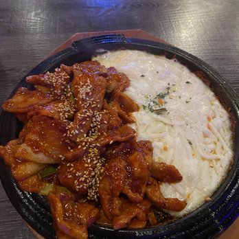 Hanshin Pocha - cheesy pork belly - Korean Near Me - Irvine, California Hanshin Pocha - cheesy pork belly - Korean Near Me - Irvine, California