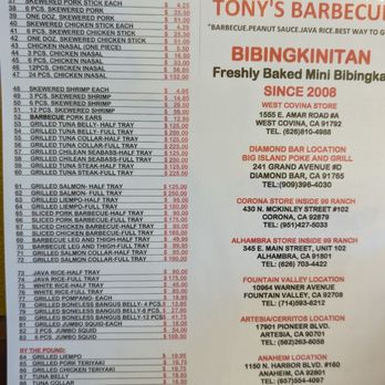 Tony’s Barbecue - Menu 08/22/2024 - Filipino Near Me - Panorama City, California Tony’s Barbecue - Menu 08/22/2024 - Filipino Near Me - Panorama City, California