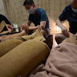Bamboo Garden Foot Spa - The family getting foot massage together. Excellent masseurs