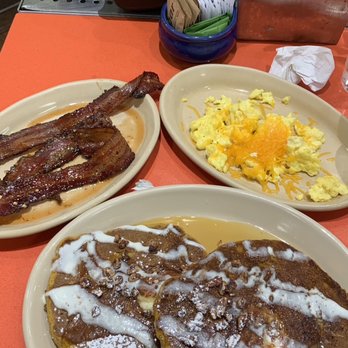 Snooze, an A.M. Eatery - Pancakes, bacon, eggs with cheese - Breakfast & Brunch Near Me - Charlotte, North Carolina