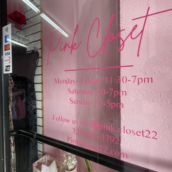 Pink Closet - Store hours. - Accessories Near Me - Los Angeles, California Pink Closet - Store hours. - Accessories Near Me - Los Angeles, California