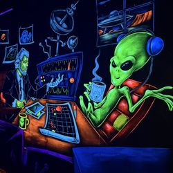 Monster Mini Golf Turnersville - Neon wall art