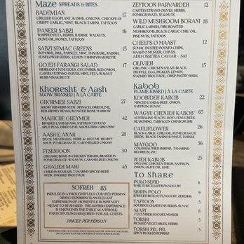 Roya - Menu - Middle Eastern Near Me - Austin, Texas