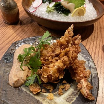 Tei Tei Robata Bar - Corn flake crusted shrimp - Japanese Near Me - Dallas, Texas Tei Tei Robata Bar - Corn flake crusted shrimp - Japanese Near Me - Dallas, Texas