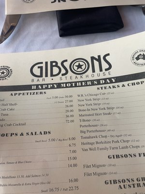 Menu photo 5 Gibsons Bar & Steakhouse Rosemont, IL Menu photo 5 Gibsons Bar & Steakhouse Rosemont, IL