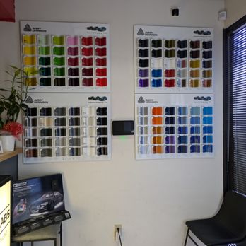 Stagetwo Labs - Some vinyl options up on the wall - Car Window Tinting Near Me - Roseville, California Stagetwo Labs - Some vinyl options up on the wall - Car Window Tinting Near Me - Roseville, California