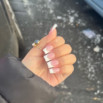 Queen Nails - French tip square set - Nail Salons Near Me - Vancouver, Washington