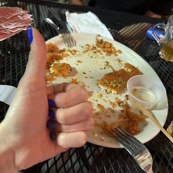 Nara Cafe - Absolutely love the knafeh(as you can see almost all gone ), hookah and service! Such a great place - Hookah Bars Near Me - Houston, Texas Nara Cafe - Absolutely love the knafeh(as you can see almost all gone ), hookah and service! Such a great place - Hookah Bars Near Me - Houston, Texas
