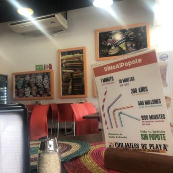 Chilakiles - They encourage you to order your drink without a straw... environmentally friendly! - Mexican Near Me - Playa del Carmen, ROO Chilakiles - They encourage you to order your drink without a straw... environmentally friendly! - Mexican Near Me - Playa del Carmen, ROO