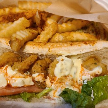 Tin Fish - 06/06/21 Shrimp Po Boy . Not too bad - New American Near Me - Sunrise, Florida Tin Fish - 06/06/21 Shrimp Po Boy . Not too bad - New American Near Me - Sunrise, Florida