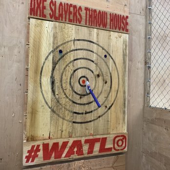 AXE SLAYERS THROW HOUSE - So close! - Axe Throwing Near Me - Redlands, California