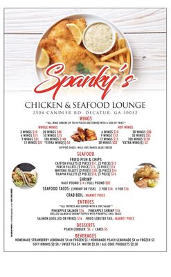 Menu photo 3 Spanky's Chicken & Seafood Lounge Decatur, GA