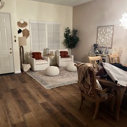 a living room and dining room a living room and dining room