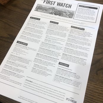 First Watch - Menu - Breakfast & Brunch Near Me - Webster, Texas