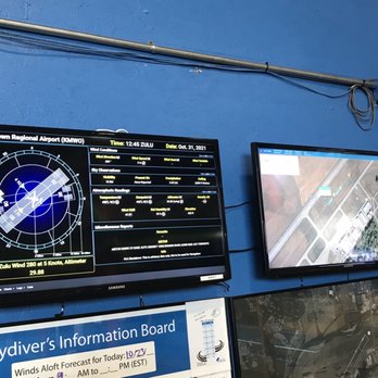 Start Skydiving - Weather and drop zone info boards. - Skydiving Near Me - Middletown, Ohio