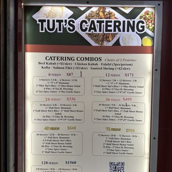 Tut's Egyptian Cuisine - Catering menu - Mediterranean Near Me - Los Angeles, California Tut's Egyptian Cuisine - Catering menu - Mediterranean Near Me - Los Angeles, California
