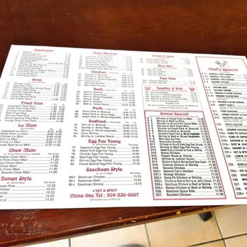 China 1 - Menu - Chinese Near Me - Saint Johns, Florida