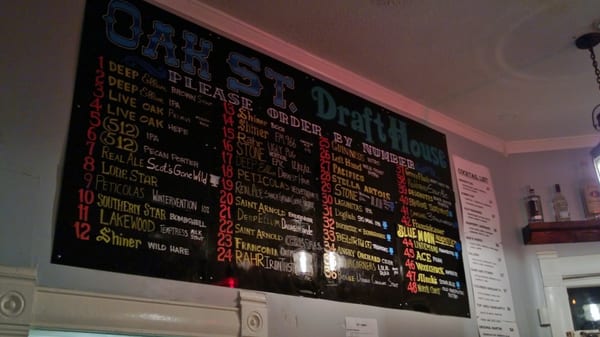 Menu photo 4 Oak St. Drafthouse Denton, TX